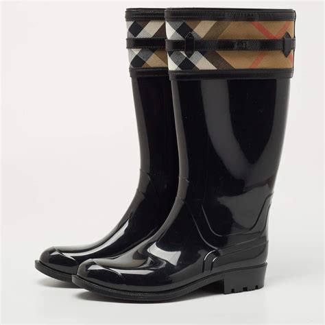 burberry rain boots crosshill house check|Burberry Crosshill Check.